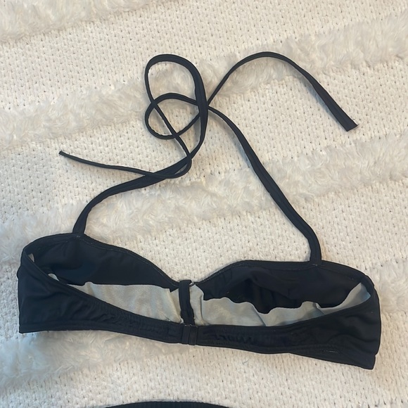 Vintage solar bikini black swimsuit 2 piece bathing suit Germany size 34C 11 12 - Picture 8 of 16